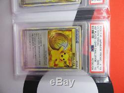 Pokemon Psa 10 Gem Mint 2009 Pikachu 1st 2nd 3rd Complete Set Victory Medal Card