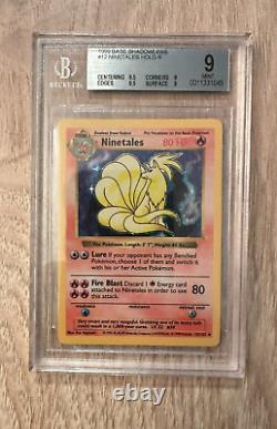 Pokemon SHADOWLESS NINETALES BGS9 #0011331045