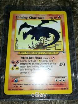 Pokemon Shining Charizard, 107/105, Neo Destiny Set, Triple Star Rare Holo Card