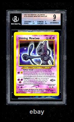 Pokemon Shining Mewtwo Neo Destiny Ultra Rare Holo Card BGS 9 Mint