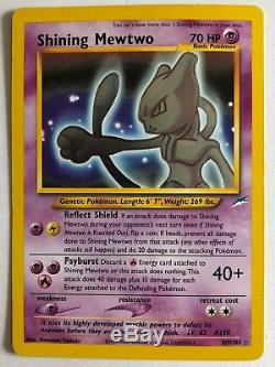 Pokemon Shining Mewtwo card 109/105, ultra rare