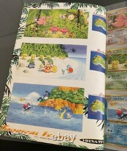 Pokemon Southern Islands Tropical Island Binder & Complete 9 Full Card Set