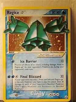 Pokémon TCG Card Regice Gold Star Holo Shiny Holo Rare EXCELLENT Condition