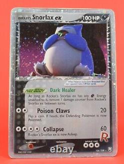 Pokemon TCG Card ex Team Rocket Returns Rocket's Snorlax ex 104/109 Holo Rare