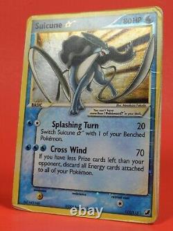 Pokemon TCG Card ex Unseen Forces Shining Suciune Gold Star 115/115 Holo Rare