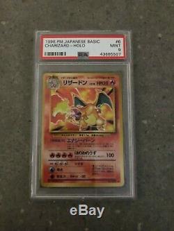 Pokemon TCG Cards JAPANESE Charizard Base Set No. 006 Holo Rare PSA 9 MINT