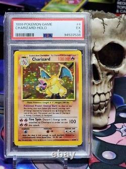 Pokémon TCG Charizard Base 4/102 Holo Unlimited PSA 5 EXCELLENT