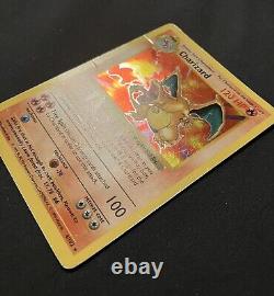 Pokémon TCG Charizard Base Set 4/102 Holo Shadowless Holo Rare