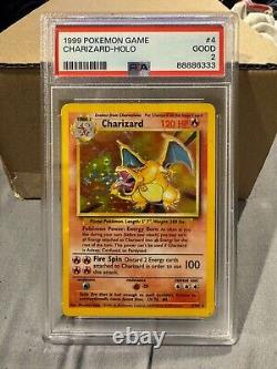 Pokémon TCG Charizard Base Set 4/102 Holo Unlimited Holo Rare