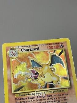 Pokémon TCG Charizard Base Set 4/102 Holo Unlimited Holo Rare MP