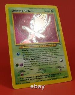 Pokemon TCG English Card Neo Destiny Shining Celebi 106/105 Secret Holo Rare