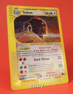 Pokemon TCG English Card Skyridge Set Crystal Golem 148/144 Secret Rare Holo