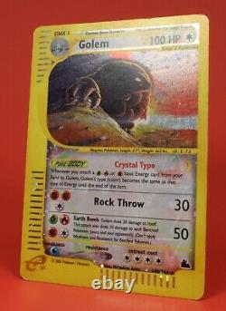 Pokemon TCG English Card Skyridge Set Crystal Golem 148/144 Secret Rare Holo