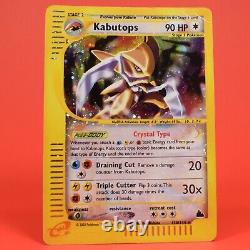 Pokemon TCG English Card Skyridge Set Crystal Kabutops 150/144 Secret Rare Holo