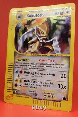 Pokemon TCG English Card Skyridge Set Crystal Kabutops 150/144 Secret Rare Holo