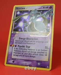 Pokemon TCG English Card ex Holon Phantoms Mewtwo Gold Star 103/110 Holo Rare