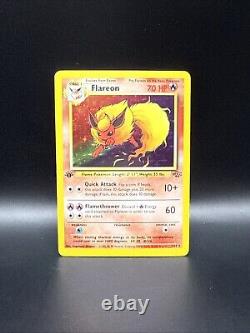 Pokémon TCG Flareon Jungle 3/64 Holo 1st Edition Holo Rare