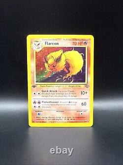 Pokémon TCG Flareon Jungle 3/64 Holo 1st Edition Holo Rare