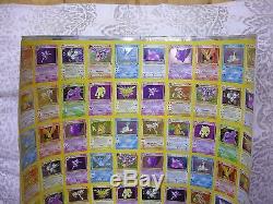 Pokemon TCG Fossil Holos Set, Partial Uncut Sheet, 100 Cards, Good Cond, Rare