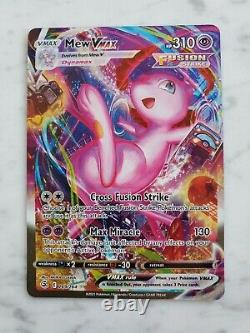 Pokemon TCG Fusion Strike MEW VMAX Secret Rare ALT ART 269/264 Card Mint Fresh