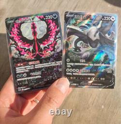 Pokemon TCG S-Chinese 2 Card Galarian Moltres V & Lugia V SR Holo Alt Art NM US