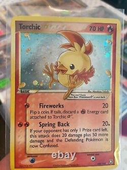 Pokémon TCG Torchic EX Team Rocket Returns 108/109 Holo Shiny Holo Rare