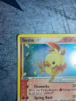 Pokémon TCG Torchic EX Team Rocket Returns 108/109 Holo Shiny Holo Rare