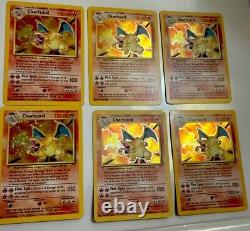 Pokémon TCG Unlimited Charizard Holo Rare 4/102 1999 4 Individual, Condition LP