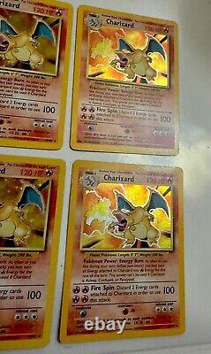 Pokémon TCG Unlimited Charizard Holo Rare 4/102 1999 4 Individual, Condition LP