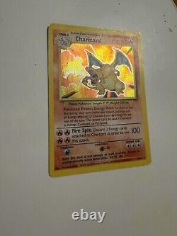 Pokémon TCG Unlimited Charizard Holo Rare 4/102 1999 4 Individual, Condition LP