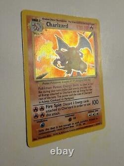 Pokémon TCG Unlimited Charizard Holo Rare 4/102 1999 4 Individual, Condition LP