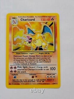 Pokemon Tcg Wotc card English Base Shadow Charizard HOLO 4/102 Near Mint