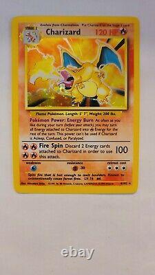 Pokemon Tcg Wotc card English Base Shadow Charizard HOLO 4/102 Near Mint