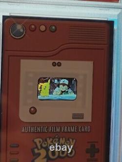 Pokemon The Movie 2000 Authentic Film 35mm Frame Card! RARE Ash Pikachu PSA 7