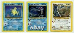 Pokemon Vintage 9 Hologram Card Lot English Near Mint To Mint Condition