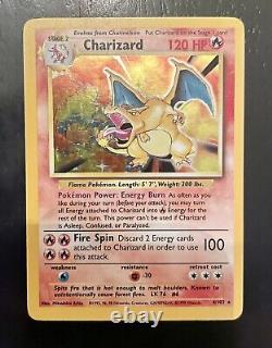 Pokémon Vintage Charizard Foil Card 4/102 Base Set 1999 WOTC