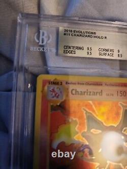 Pokemon XY Evolutions Charizard 11/108 Holo Rare Card BGS 9 HIGH SUBGRADES