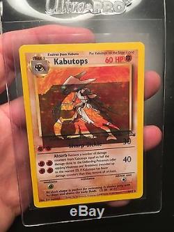 Pokemon card Kabutops misaligned holo error/misprint