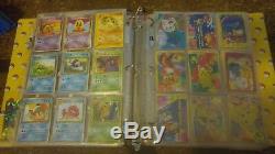 Pokemon card lot binder with rare holo full art ex 1st ed base error pikachu hot