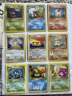 Pokemon cards Vintage Rare Holo Collection lot binder Shadowless