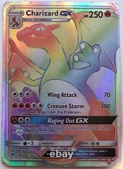 Pokemon cards charizard gx rainbow 158/147