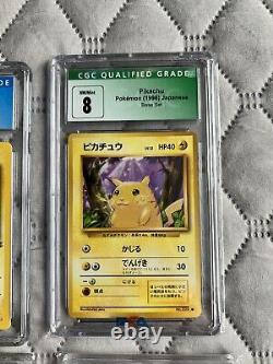 Pokemon graded cards Pikachu Lot Rare Collection