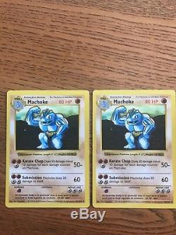 Pokemon rare cards two player original set 102. 60 cards including Machamp
