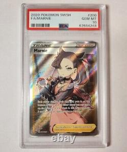 Psa 10 Marnie 200/202 Trainer Full Art Ultra Rare Pokemon Card Gem Mint 2020