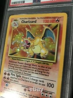 Psa 8 NM-MT Charizard Base Set Unlimited Holo #4 Pokemon Card 1999 WOTC