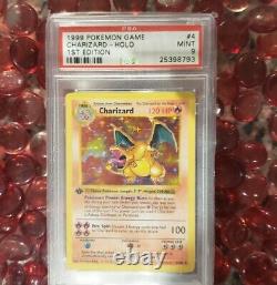 Psa 9 1st Edition Shadowless Charizard Holy Grail Pokémon Mint Card