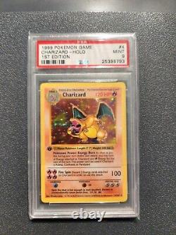 Psa 9 1st Edition Shadowless Charizard Holy Grail Pokémon Mint Card