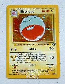 RARE! 1999 Electrode Pokemon Card Base Set Holo Holographic EX Cond Old Vintage