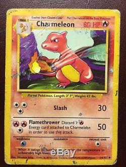 RARE Charmeleon Pokemon Card in good Condition 1995 24/102 1ST EDITION
