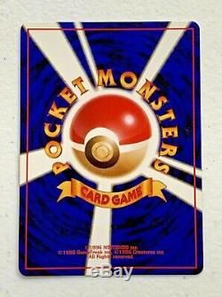 RARE! Japanese Charmander Pokemon Card HP50 No. 4 in Hard Case Old Vintage EX